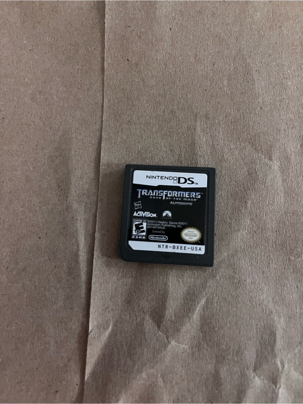 Nintendo DS Dark of the Moon Transformers: Autobots Game - Black